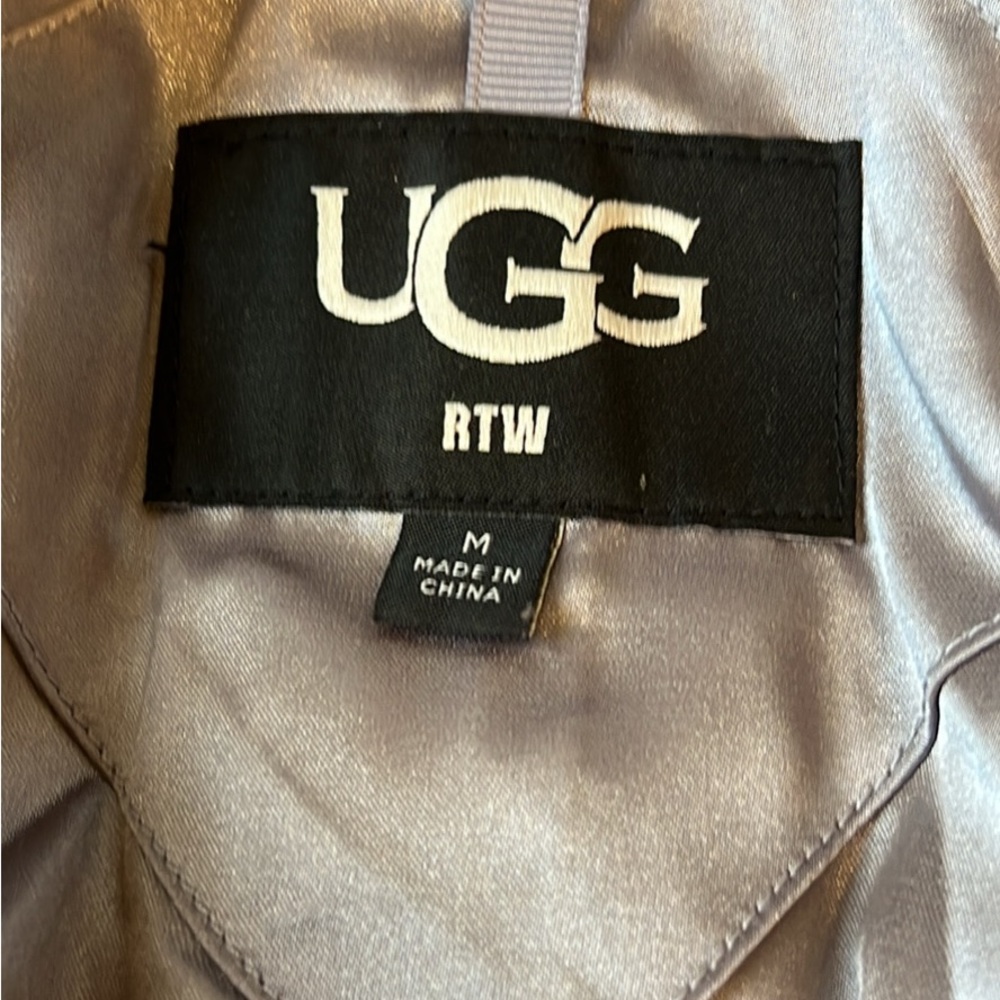 UGG - Koko Faux Fur Hooded Jacket, Gray, only worn once, mint condition, M - Picture 3 of 8